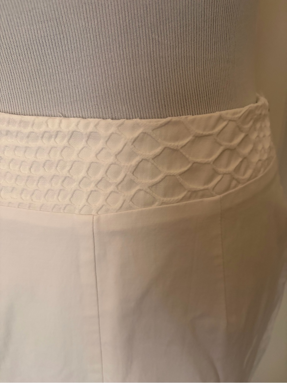 Bebe Clean White High-Waist Pencil Skirt View 5